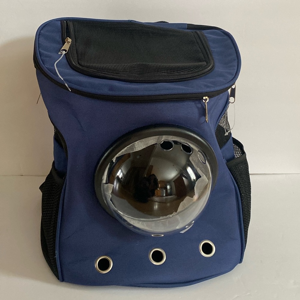 Cat Backpack Pet Carrier Bubble Window Mesh Puppy Kitten Travel Bag New no tags